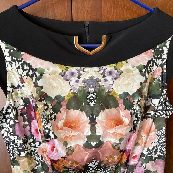 Joseph Ribkoff Floral Print Dress size 4 - Picture 12 of 13